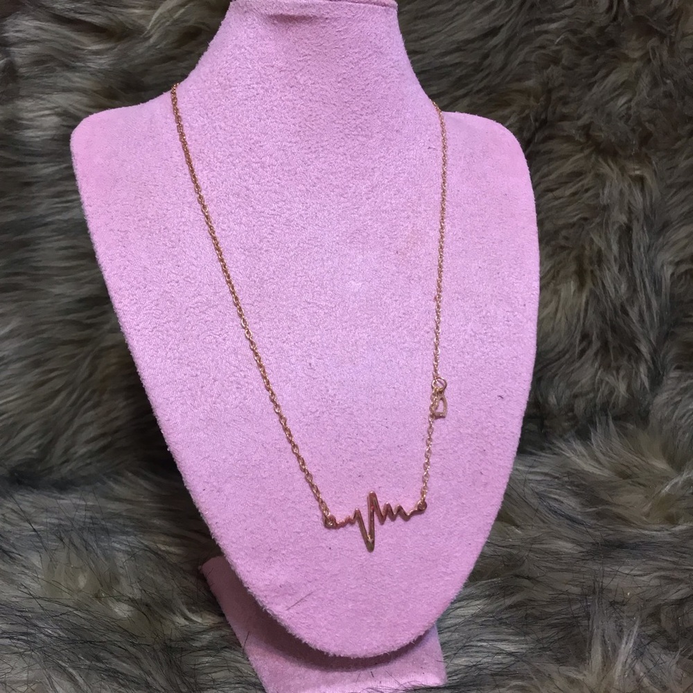 Gold Heartbeat Necklace
